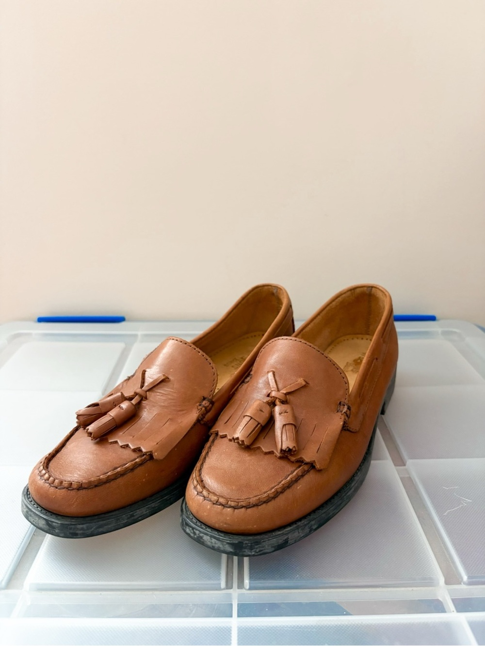 G.H. Bass & Co. Weejuns Marietta II Leather Tassel Loafers Size 8W